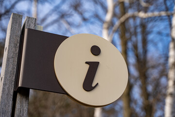 Icon of outdoor information sign.