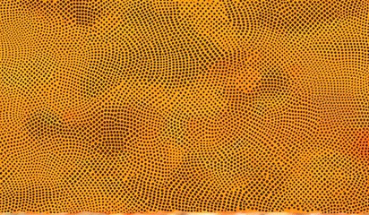 A mesmerizing pattern of glowing, circular dots arranged
