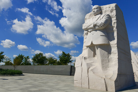 WASHINGTON DC - OCT 21: The Martin Luther King Jr Memorial located on the National Mall on the Tidal Basin in Washington DC on November 21, 2015. The memorial opened to the public on August 22, 