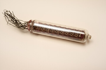 Old lamps from radio electronics. Lamps from calculating devices and lighting.