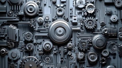 Fototapeta premium Advanced Technology Systems with Professional Lighting