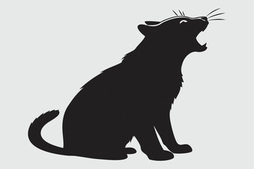 cat silhouette vector art and illustration