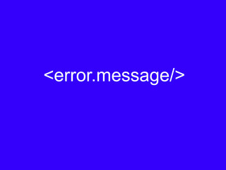 Error message