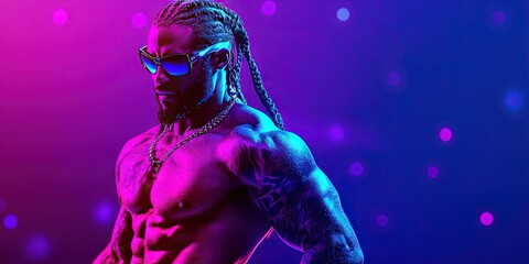Naklejka premium professional wrestler- modern fictional character for 2025
