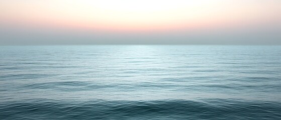 Obraz premium Calm ocean at sunset.