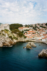 Fototapeta premium Dubrovnik, Croatia, old town, vintage, 35mm film