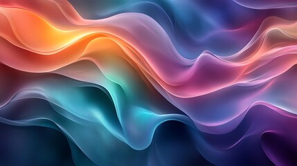Obraz premium Abstract Colorful Waves Flowing Seamlessly