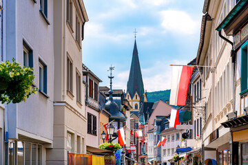 Cityscape of Bad Neuenahr Ahrweiler, Rhineland-Palatinate, Germany