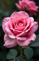 Happy Women's Day. Greeting card template with beautiful rose flowers with space for copying. 