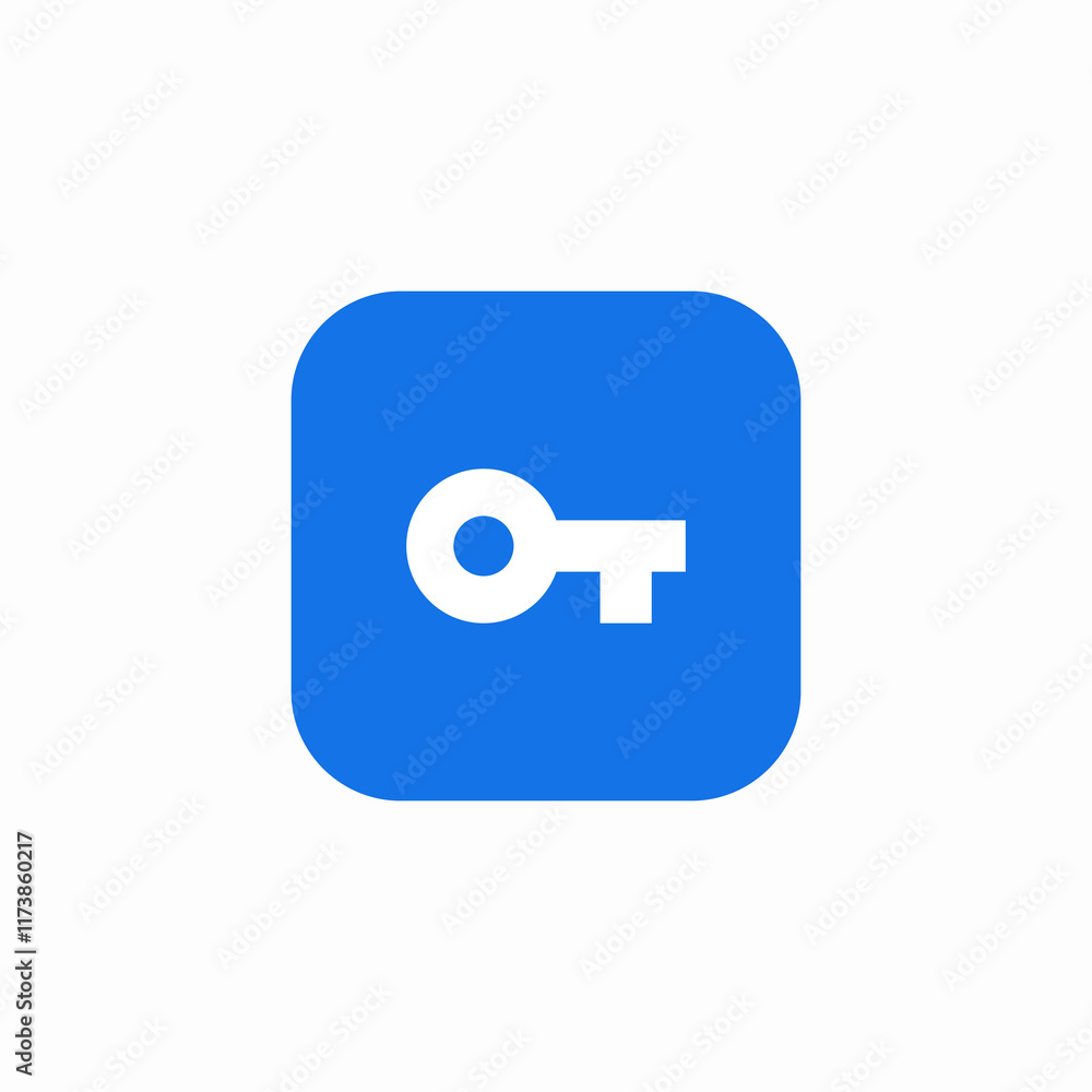 Poster access key security login icon vector sign