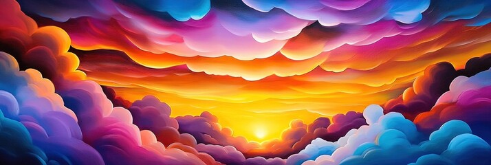 Fototapeta premium sunset in the mountains