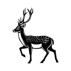 deer silhouette vector © Iraxbd