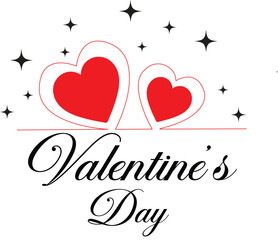 Happy Valentines day text Lettering  design