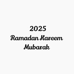 Ramadan Mubarak, Ramazan Kareem, Islamic holy month greeting card with white background. This is a Greeting for the month of Ramadan, Ramadan best wishes