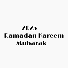 Ramadan Mubarak, Ramazan Kareem, Islamic holy month greeting card with white background. This is a Greeting for the month of Ramadan, Ramadan best wishes