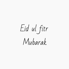 Happy eid al-fitr mubarak horizontal banner vector flat design