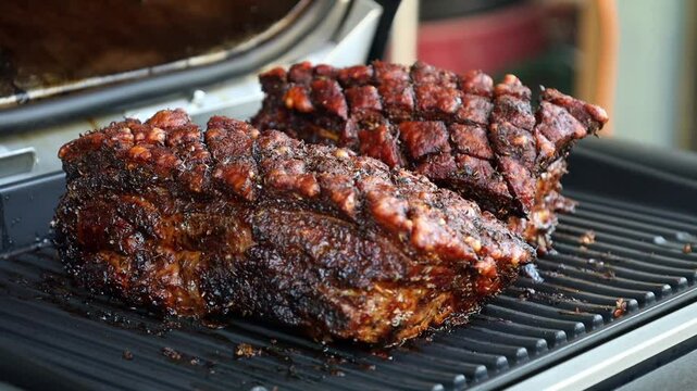 BBQ - super leckerer Krustenbraten im Smoker