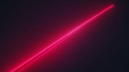 Fototapeta premium Bright Pink Neon Light Against Dark Background
