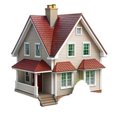 3d render of a house