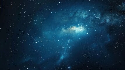 Obraz premium Stunning nebula in deep space with bright stars and cosmic dust.