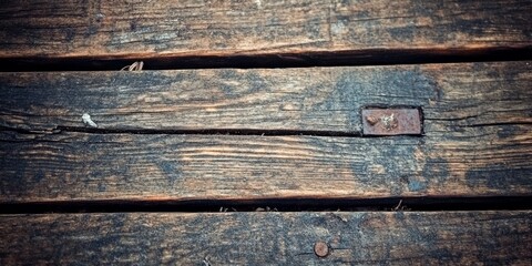 Fototapeta premium Old light rustic dark grunge wooden timber wall or floor or table texture - wood background banner 