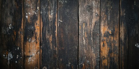 Obraz premium Old light rustic dark grunge wooden timber wall or floor or table texture - wood background banner 