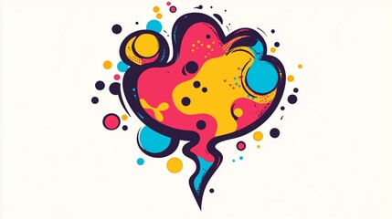 Thinking Bubble in comic-book style with bold lines, jagged edges, and dynamic design. Perfect for expressive and playful ads or graphic projects.

