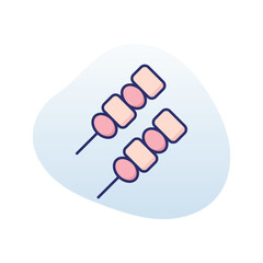Skewer vector icon