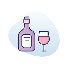 Wine  vector icon