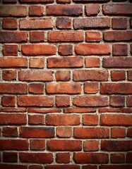 Obraz premium Stilvolle Perspektive einer Backsteinwand mit feiner Textur