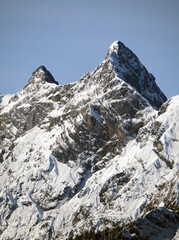 Blick auf Hagengebirge vom Osten - view to Hagengebirge from the East. Bavaria, Germany &  Salzburg, Austria