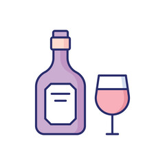 Wine  vector icon