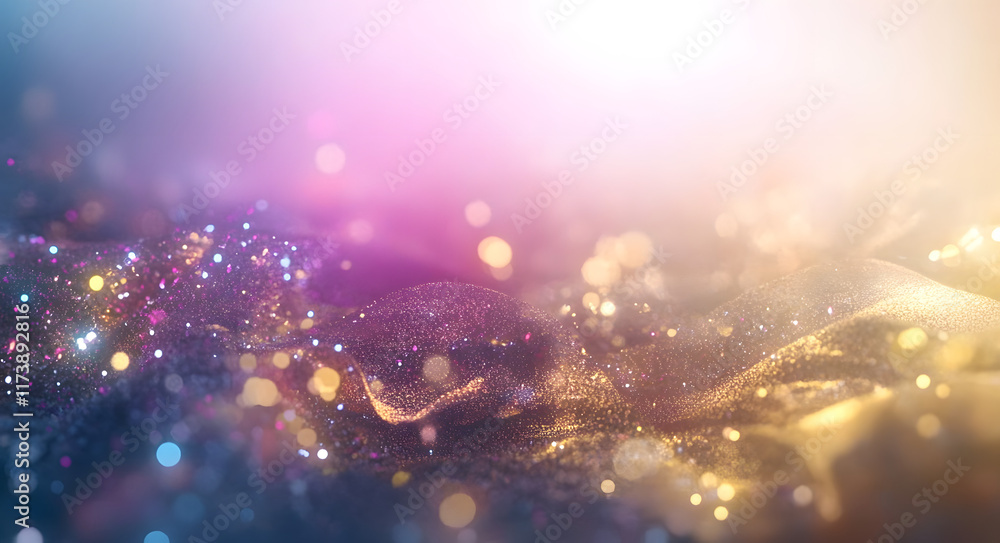 Aufkleber abstract background of soft focus bokeh lights