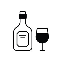 Wine  vector icon