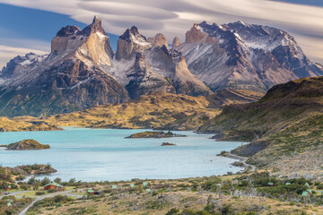 Nice view of Torres Del Paine National Park, Chile.