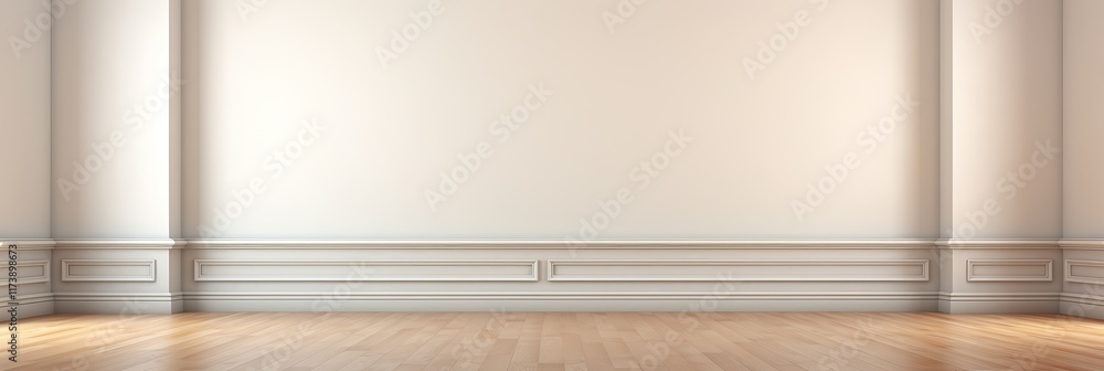 Aufkleber elegant empty gallery space with minimalist design awaits creative display. generative ai
