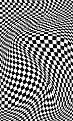 Abstract wavy curved checkered flag racing wallpaper