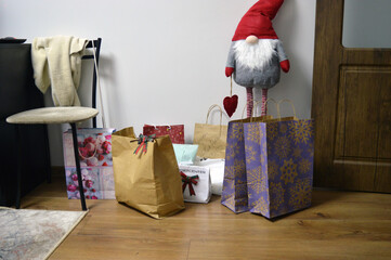 santa claus in a mall