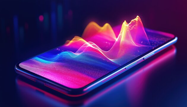 Portable Device With Interactive Business-Success Projection Technology Display: Transformative Smart Phone Incorporating Holographic Screen For Enhanced Work Performance.