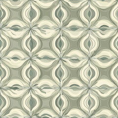 Clean scandinavian geometric seamless pattern design modern interiors textile art minimalist aesthetic soft tones contemporary style