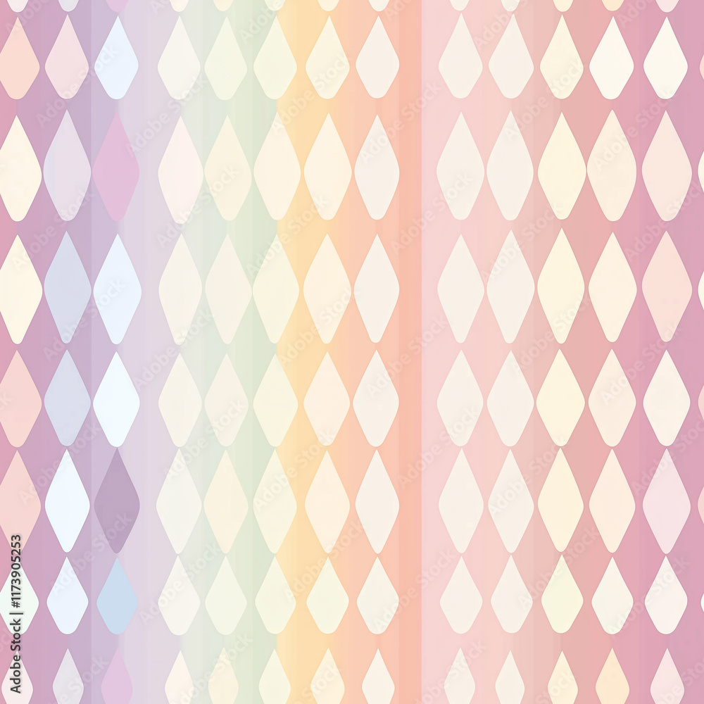 Aufkleber clean scandinavian geometrics seamless pattern design colorful drops modern textile minimalist aesth