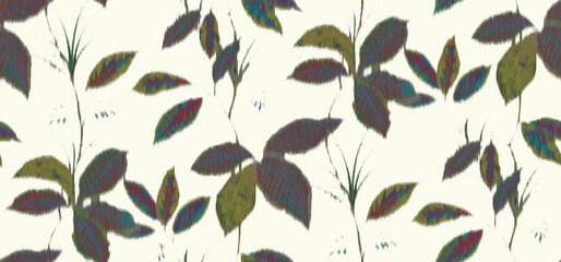 pattern with leaves seamless pattern