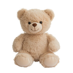 Obraz premium teddy bear front view isolated on a white background
