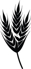 Wheat silhouette vector illustration