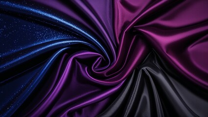 Fototapeta premium Phoenix in Black, Deep Rich Blue, Purple, Red, and Burgundy with Abstract Background, Symbolizing Fiery Rebirth and Mystical Power in a Bold Artistic Expression