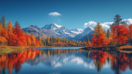 Fototapeta premium Autumn in the mountains