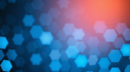 Abstract Hexagonal Pattern Background with Honeycomb Structure. For technology, science, innovation, and futuristic design concepts.