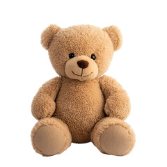 Obraz premium teddy bear front view isolated on a white background