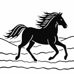 Obraz premium horse and rider