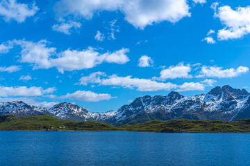 Svolv&aelig;r Mountain Coast, Lofoten Islands, Norway